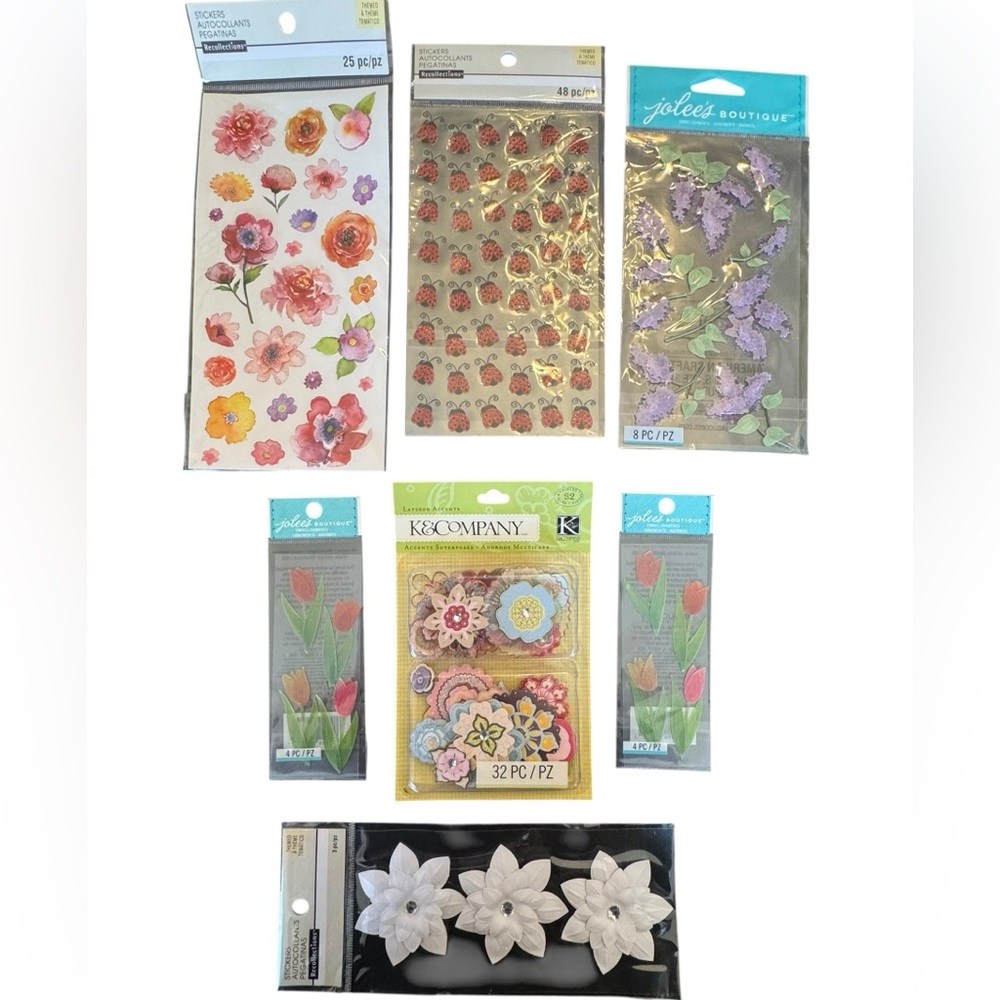 Floral and Ladybug Sticker Set - Picture 8 of 8